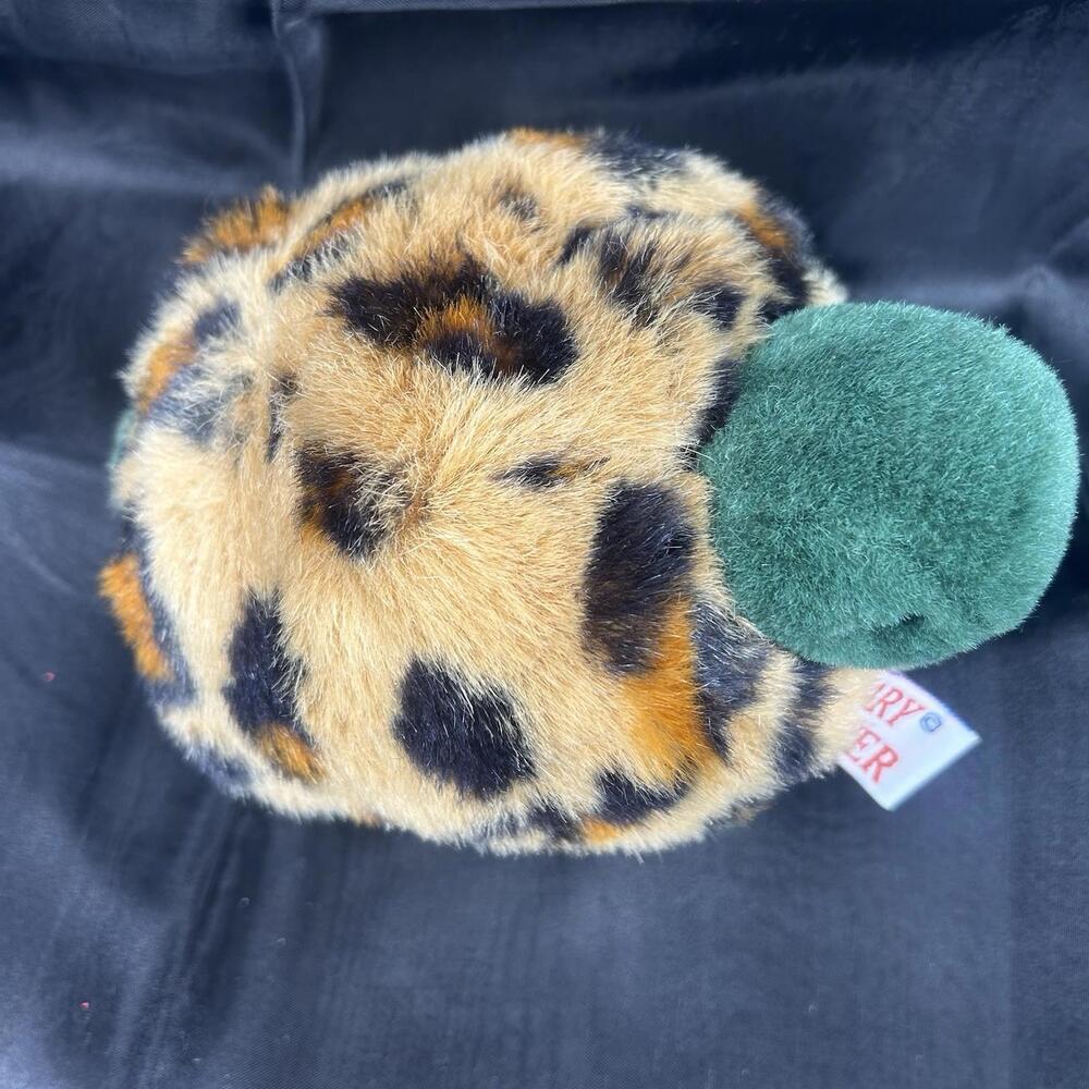 Mary Meyer Plush Turtle Leopard Print Shell Green 8” Stuffed Animal Toy VTG - Picture 2 of 6